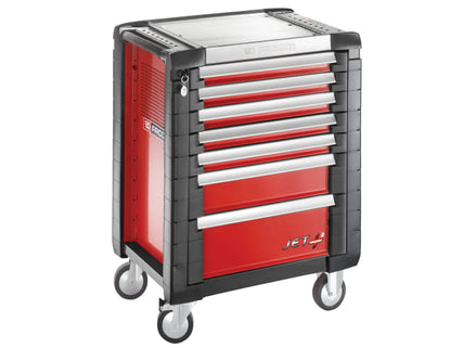 Jet.7M3 Roller Cabinet 7 Drawer Red
