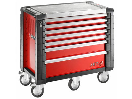 Jet.7M5 Roller Cabinet 7 Drawer Red