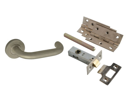 Return To Door Handle Pack Stainless Steel