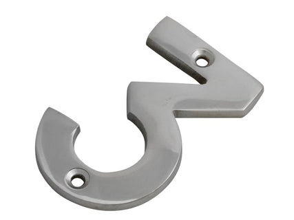 Numeral No.3 - Chrome Finish 75mm (3in)