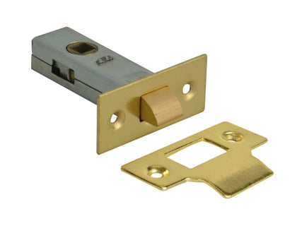 Tubular Mortice Latch Brass Finish 76mm (3in)