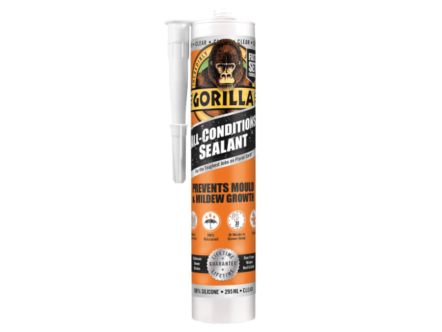 Gorilla Mould Resistant Sealant Clear 295ml