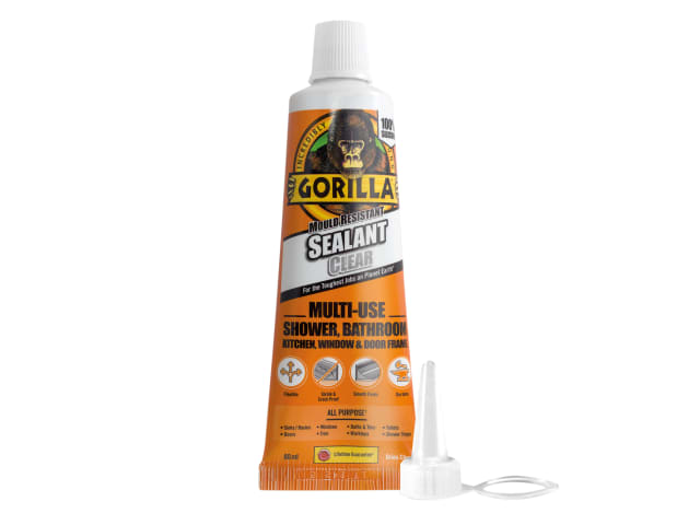 Gorilla Mould Resistant Sealant Clear Tube 80ml