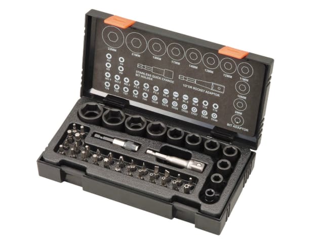 Metric 1/2in Drive Impact Socket & Bit Set, 41 Piece