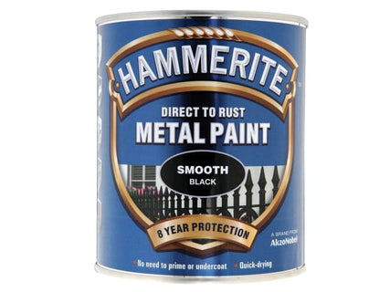 Direct to Rust Smooth Finish Metal Paint Black 750ml