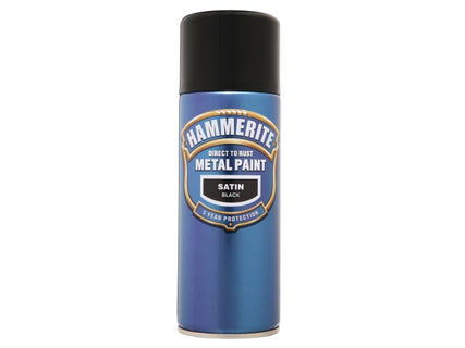 Direct to Rust Smooth Finish Aerosol Satin Black 400ml