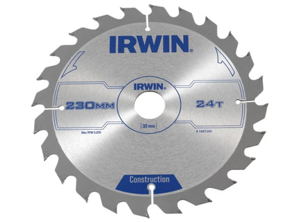 Construction Circular Saw Blade 230 x 30mm x 24T ATB