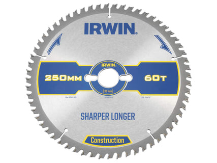 Construction Table & Mitre Circular Saw Blade 250 x 30mm x 60T ATB