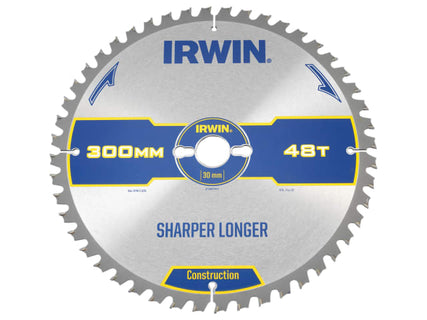 Construction Table & Mitre Circular Saw Blade 300 x 30mm x 48T ATB