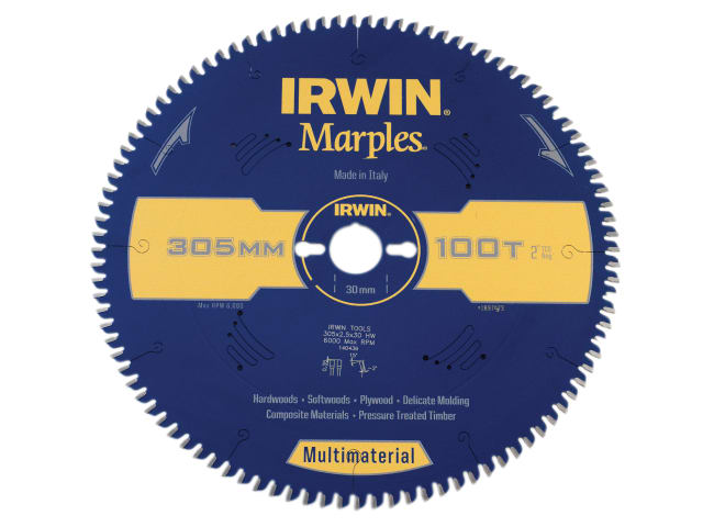 Marples Multimaterial Circular Saw Blade 305 x 30mm x 100T TCG/Neg