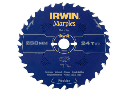 Marples Table & Mitre Circular Saw Blade 250 x 30mm x 24T ATB