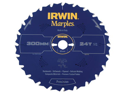 Marples Table & Mitre Circular Saw Blade 300 x 30mm x 24T ATB
