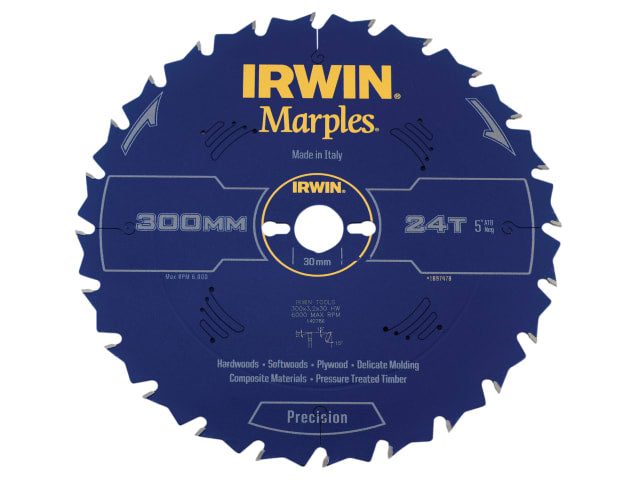 Marples Table & Mitre Circular Saw Blade 300 x 30mm x 24T ATB