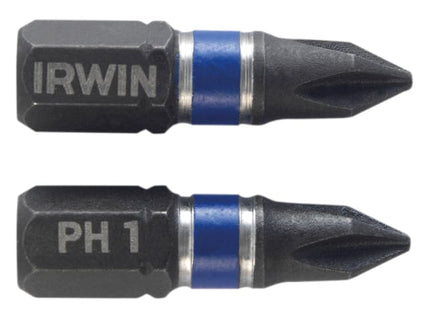 Impact Screwdriver Bits Phillips PH1 25mm (Pack 2)