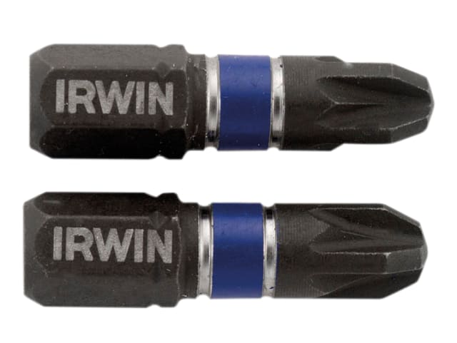Impact Screwdriver Bits Pozi PZ3 25mm (Pack 2)