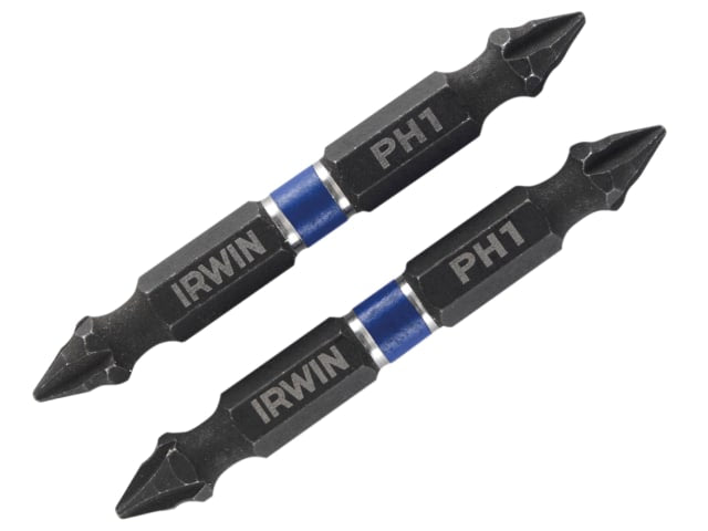 Impact Double-Ended Screwdriver Bits Phillips PH1 60mm (Pack 2)