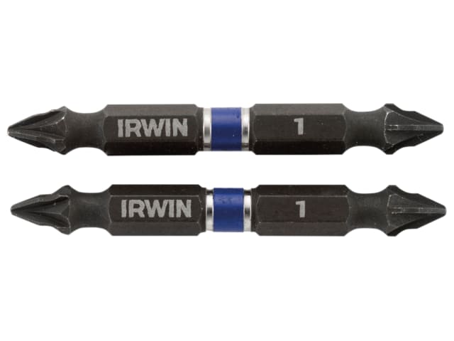 Impact Double-Ended Screwdriver Bits Pozi PZ1 60mm (Pack 2)