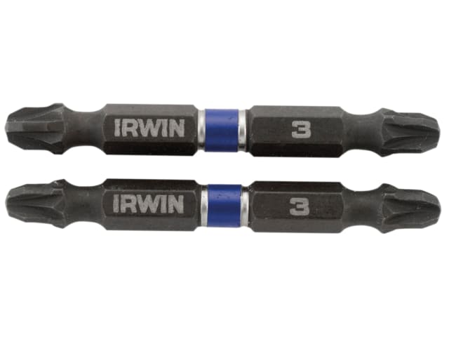Impact Double-Ended Screwdriver Bits Pozi PZ3 60mm (Pack 2)
