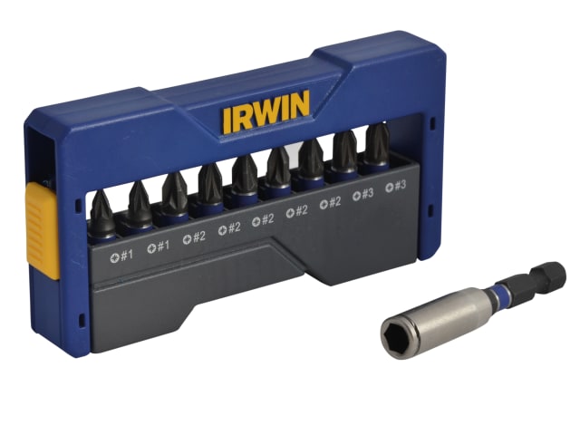 Pozidriv Impact Screwdriver Bit Set, 10 Piece