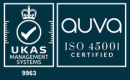 ISO 45001 certification logo