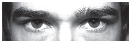 Eye photo sign (no message) *For use with M,Q sizes*