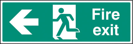 Fire exit arrow left