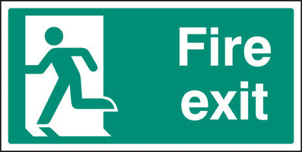 Final fire exit left symbol