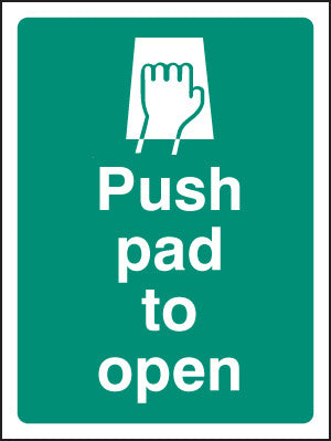 Push pad to open