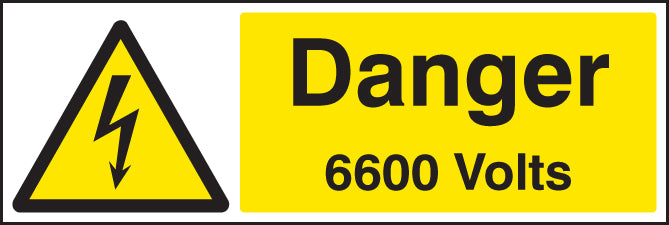 Danger 6600 volts