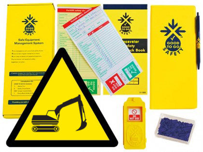 Good To Go Safety Excavator Weekly Kit (1 tag, 100 seals, 2 check books & 1 wallet with pen)