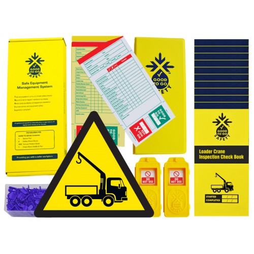 Good To Go Safety Loader Crane Daily Kit (2 tags, 300 seals, 11 check books & 1 wallet with pen)