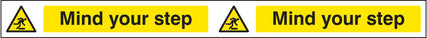 Mind your step strip 400x35mm