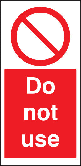 Cover-Up Sign Do not use
