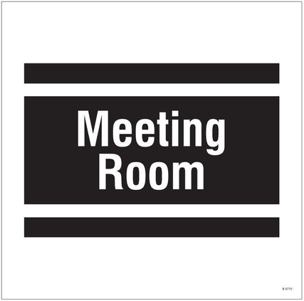 Meeting room, site saver sign 400x400mm