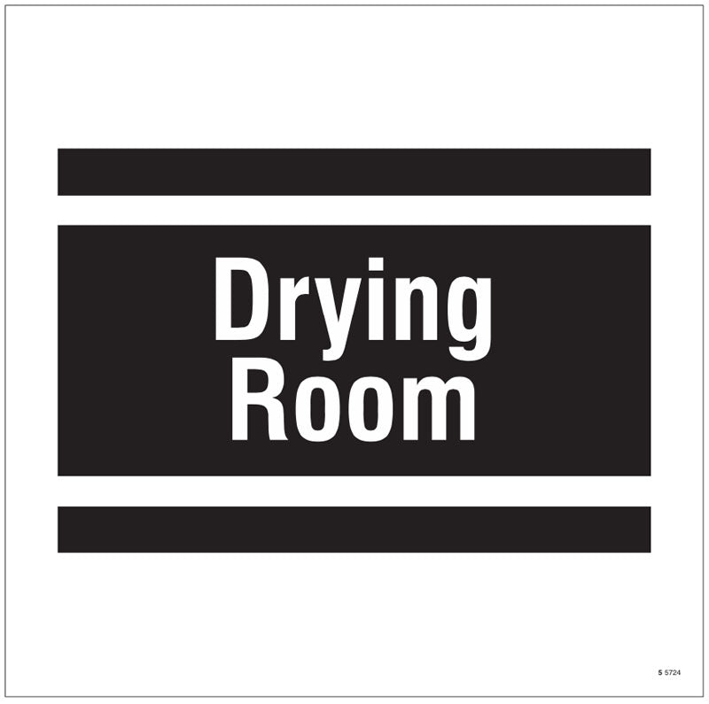 Drying room, site saver sign 400x400mm