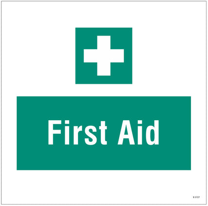 First aid, site saver sign 400x400mm
