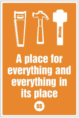 A place for everything and everything in its place - 6S Poster - 400x600mm rigid plastic