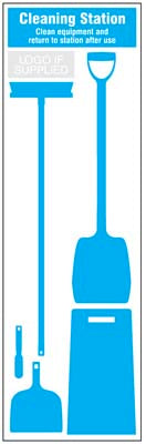 Cleaning Station Shadow Board - 5 piece 600x2000mm 10mm foam pvc