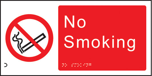 Braille - No smoking