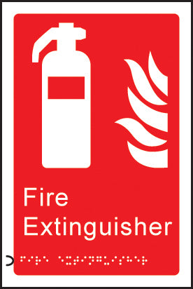Braille - Fire extinguisher