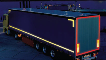 Yellow lorry marking contour tape 55mmx12.5m (rigid vehicle)