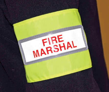 Fire marshal reflective armband