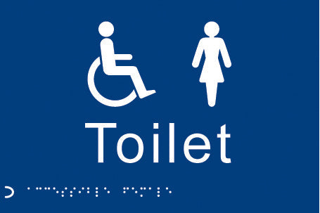 Braille - Toilet ladies/disabled