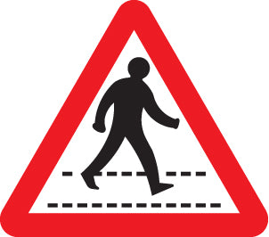 Pedestrians crossing ahead class RA1 600mm