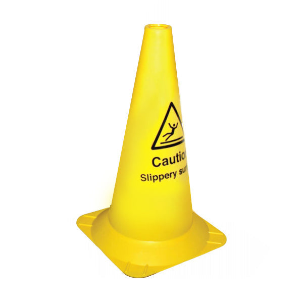 Slippery surface hazard cone round 500mm