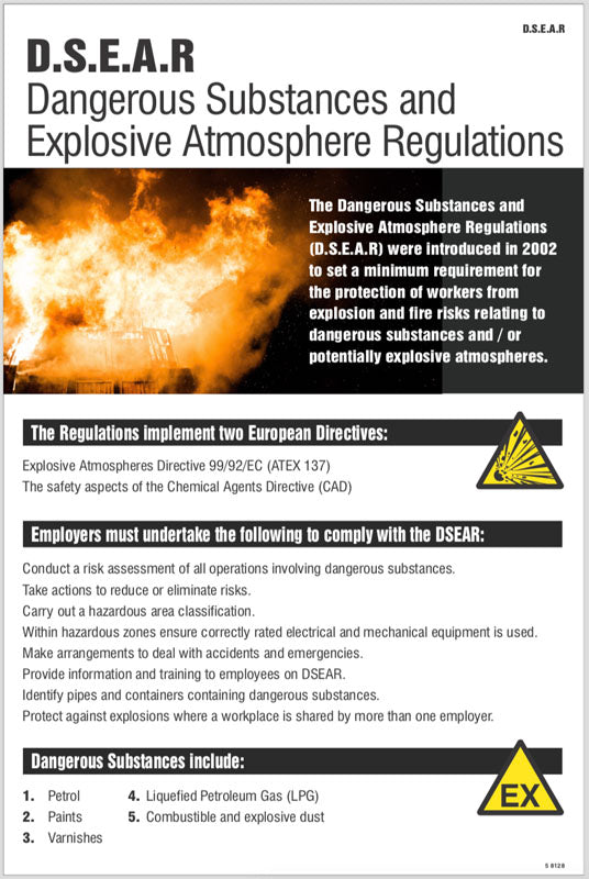 DSEAR poster (dangerous substances & explosive)