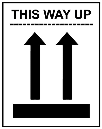 250 S/A labels 100x100mm This way up