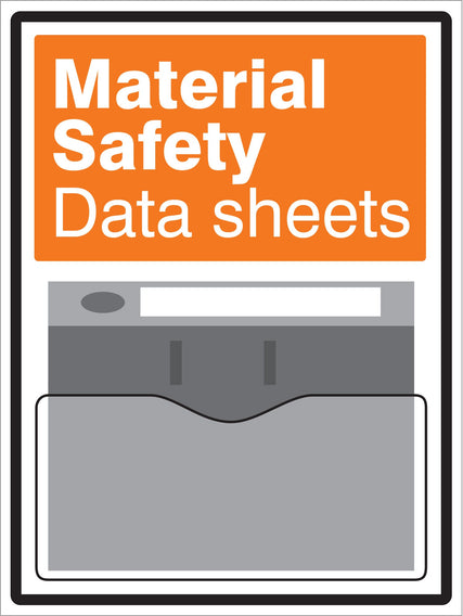 MSDS Document Holder on 10mm Foam PVC 450x600mm