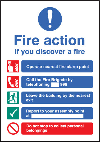 Fire action EEC (manual without lift)   - A5 rp