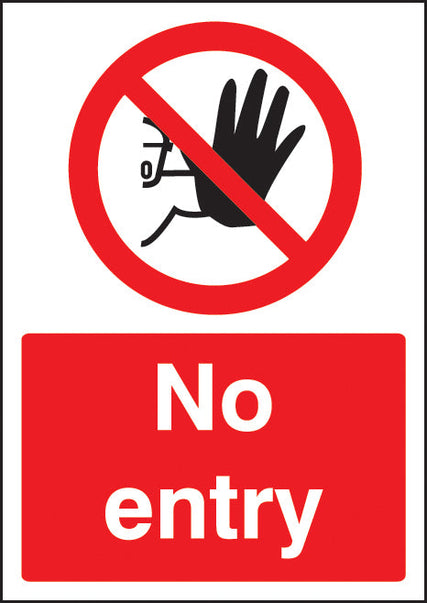 No entry - A4 sav